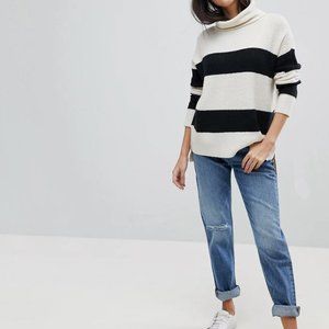 Esprit Stripe Roll Neck Sweater